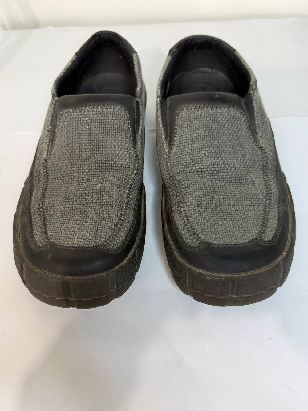 Dr. Martens Spicer Canvas Leather Slip On Loafers Shoes Unisex Men 8 Women 9